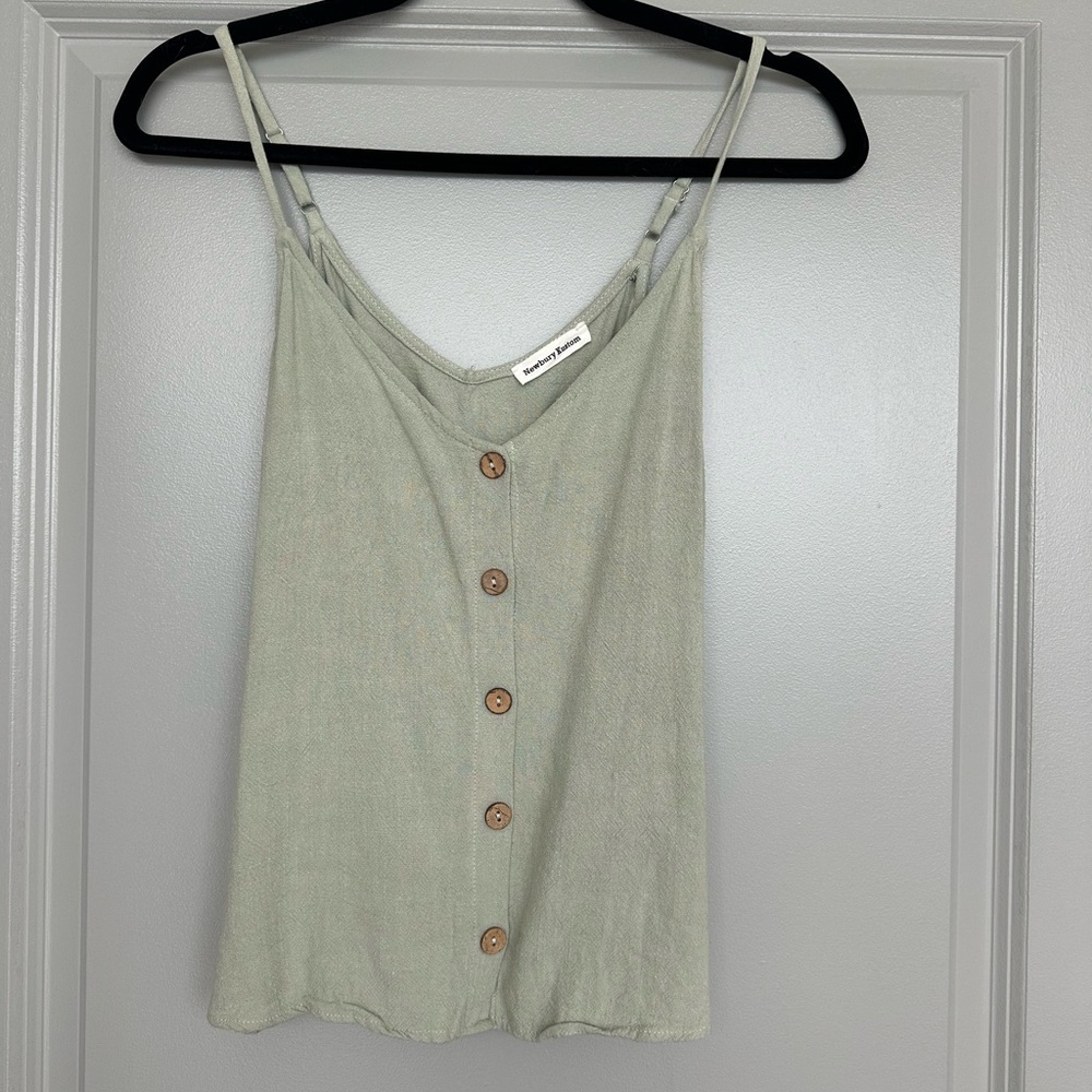 Newbury Kustom Sage Faux Button-Down Camisole